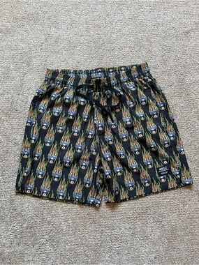 VTG 00’s / Y2K WESC Flaming 8Ball Short Cut Board Shorts